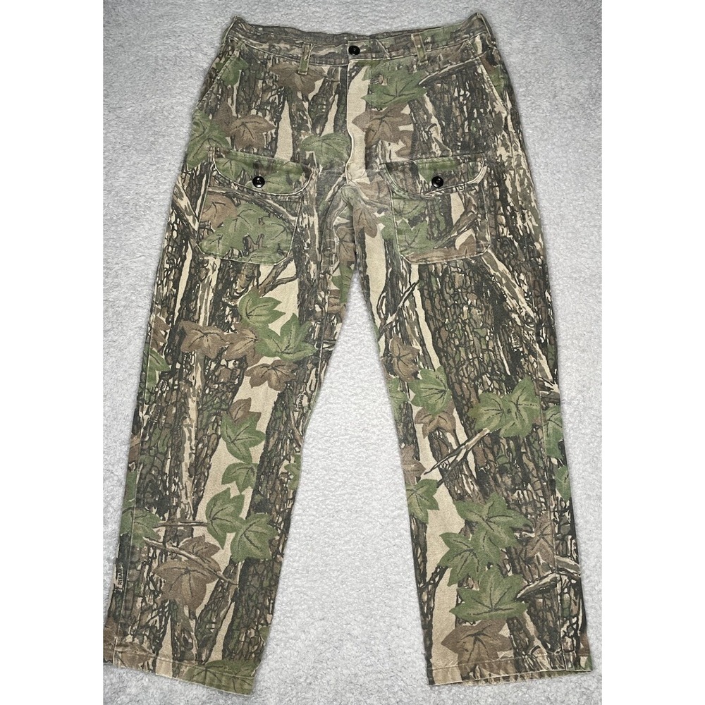 Vintage OCOEE Camo Cargo Pants Mens Size 36 Hunting‎ Outdoor Cotton Made In USA